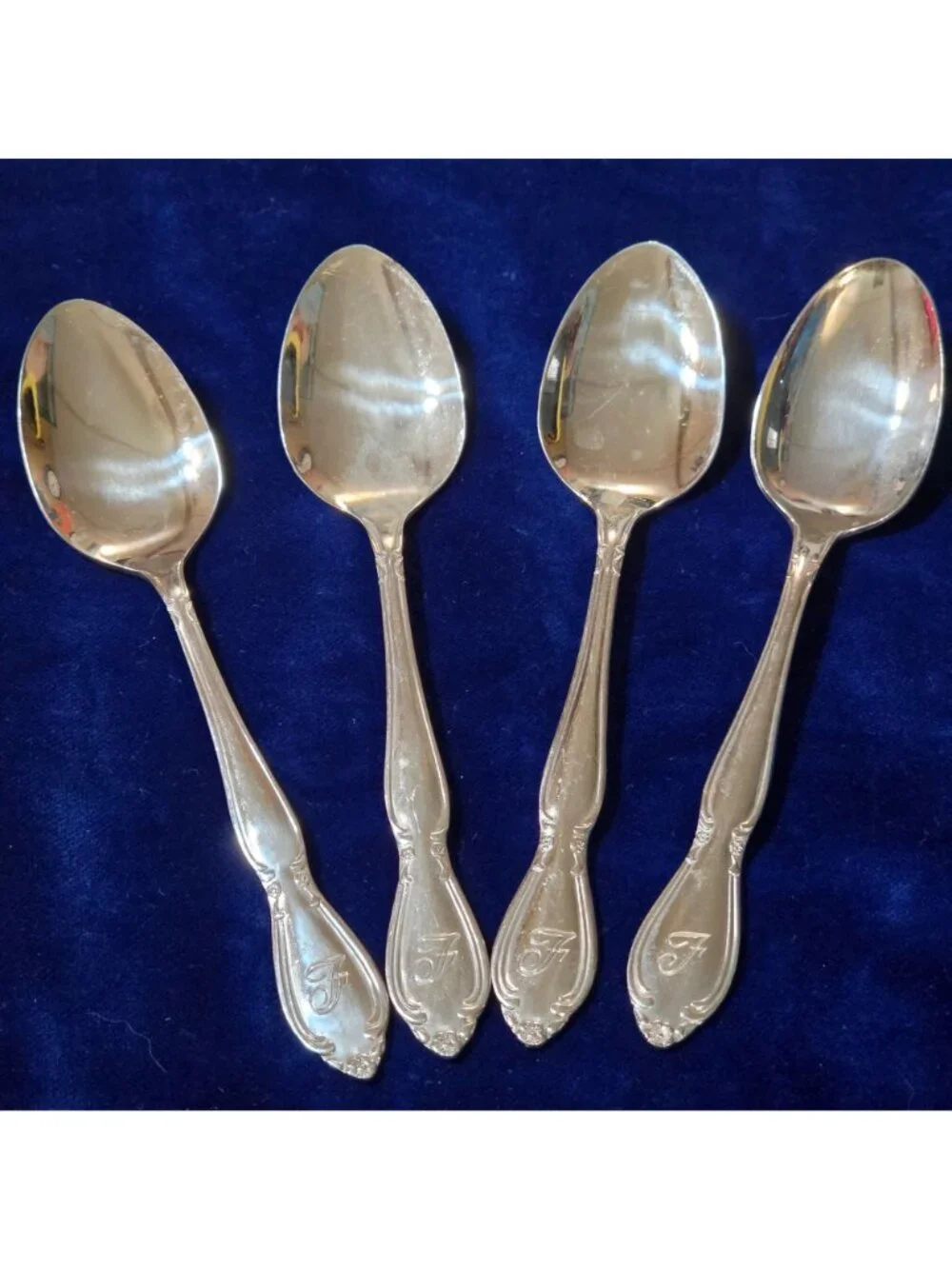 Vtg 23 Pc Stainless Flatware Lot Affection Pattern Taiwan Monogram 